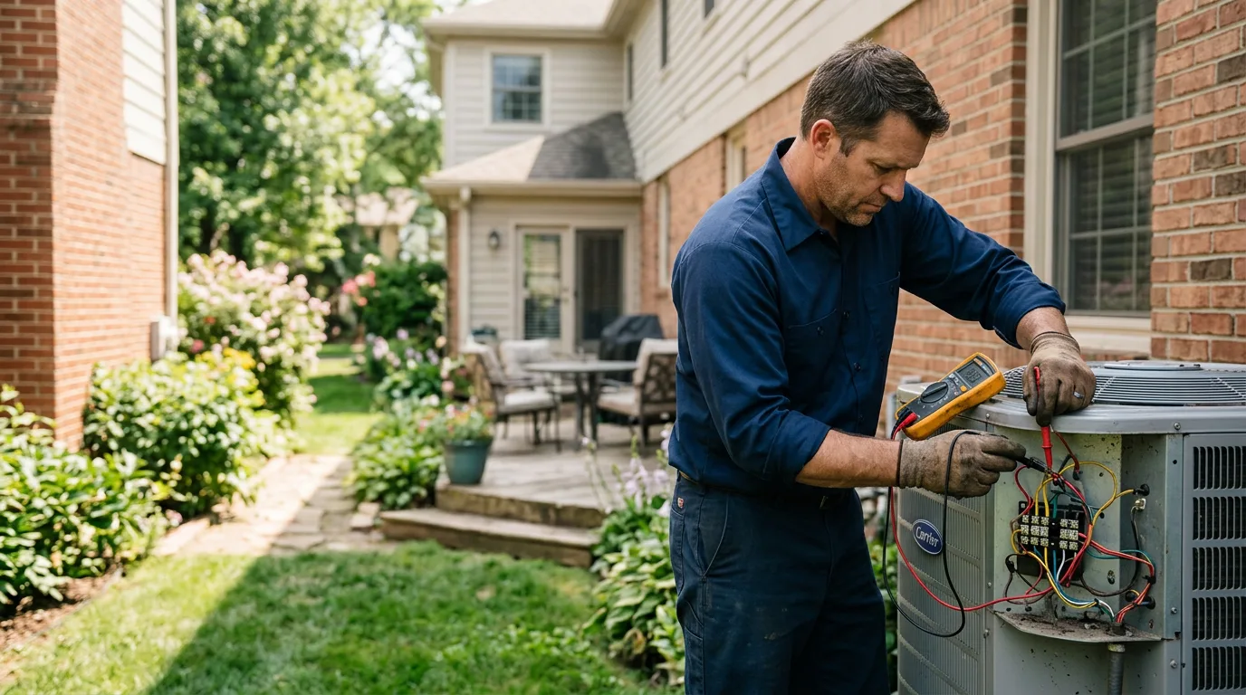 HVAC technician working near Poncha Springs, CO
